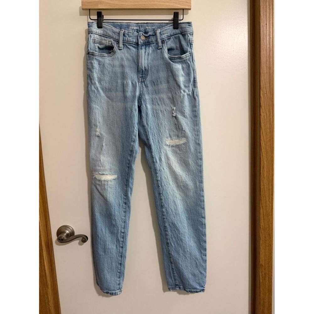 Old Navy Light Blue Distressed Kids Jeans 14